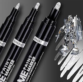 Set of 3 reflective chrome markers Zoit | Chrome paint for all surfaces | Chrome paint pen to repair, paint models, mark or artistic DIY projects | Permanent liquid mirror (0.7 | 1 | 3 mm).. No hassle, just shopping — DIAYTAR Nigeria delivers in under 8 days.