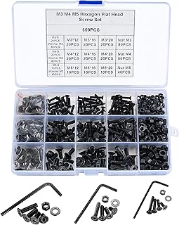 600 pieces hexagonal screw with flat head, bolts and nuts, strawberry head screw kit, m4 m4 m5 m4 m5 m4 m4 m4 m4 rings, automatic bolts with allen key.. DIAYTAR NIGERIA: Connecting Nigerians with their needs through affordable prices and 5-8 day shipping.