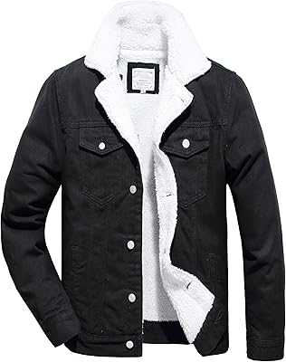 Fleece jacket in polar lined for men winter jacket in cotton denim.. Discover unbeatable variety on DIAYTAR Nigeria — shop today, delivered this week.