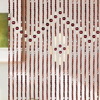 WOW DEBO Curtains of natural bamboo wooden pearls for door, bohemian style wall hanging for room separator, interior decoration - 52 strands/35 x 75 inches.. Nigeria's fastest-growing e-commerce site offers unbeatable prices and delivery within 8 days.