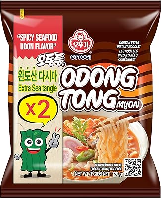 [OTTOGI] Odongtong Myon, Instant Noodles in Korean! spicy seafood udon flavor (120g) - pack of 4.. DIAYTAR Nigeria: trusted by thousands for fast, reliable delivery.