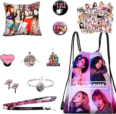 Blackpink flash gift box - Sticker for dark pink black backpack, black pink strap, buttons pins, phone support, pillowcase, bracelet, black - pink.. Experience retail therapy without the financial stress at DIAYTAR NIGERIA's affordable e-commerce platform.