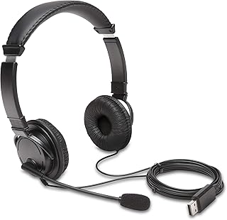 Kensington USB Hi-Fi helmet with microphone (K97601WW), black.. Everything you need is on DIAYTAR Nigeria — just a click away.