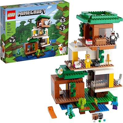 LEGO MINECRAFT 21174 Giant hut construction set in trees; Fun game for children Minecraft games; New 2021 (909 pieces).. DIAYTAR NIGERIA combines extensive variety with budget-friendly prices and prompt nationwide delivery.
