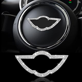 Tomall glitter crystal emblem compatible with mini cooper 2009-2012, glossy interior sticker of diamond wheel emblem, sparkling emblem decoration, accessories for roofing of car rod.. DIAYTAR NIGERIA: Your affordable gateway to thousands of products delivered promptly nationwide.