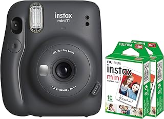 Instant camera Fujifilm Instax Mini 11 + 2 movies - Anthracite gray.. DIAYTAR NIGERIA: Bringing quality products to every Nigerian with affordable nationwide delivery.