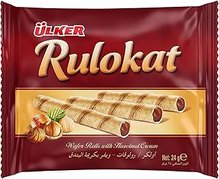 Ulker Roloc Ulker Roloc rollers filled with a delicious hazelnut cream - 24 -room package x 24 grams.. DIAYTAR NIGERIA makes every shopping desire a reality with affordable prices and delivery in 5-8 days.