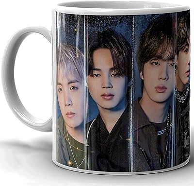 4 gifts SAK FTS BTS Coffee mug, durable ceramic cup without danger for food, gift for boy, gift for K -POP music lover - Personalized new gift gift.. DIAYTAR NIGERIA: Where affordability meets variety, with thousands of products delivered in less than 8 days.