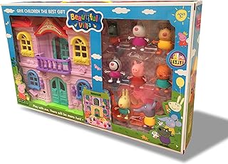 A set of magnificent Peppa Pig villa toys with a gift for all children of children.. With DIAYTAR Nigeria, your wishlist becomes reality, fast.