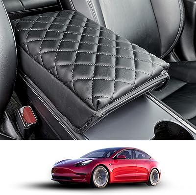 OHP Tesla Model 3 armrest cover | Central leather Cushion Cover Compatible with Tesla Model 3 2017-2022 Model Y 2019-2022.. Shop local, shop fast — DIAYTAR Nigeria delivers across the country.