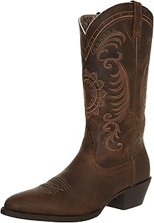 Western Magnolia cowboy boots for women.. DIAYTAR NIGERIA: Where affordability meets variety, with thousands of products delivered in less than 8 days.