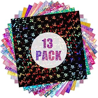 Permanent vinyl sheets 3D Geravinyl - 13 package of easy adhesive vinyl pack for artisanal decoration, 12 "x 12" (matching holographic motif).. Discover shopping made simple with DIAYTAR NIGERIA's comprehensive platform and nationwide delivery service.