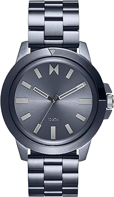 MT watch for men with blue dial emblematic stained steel plated.. DIAYTAR Nigeria: Where affordability meets speed and quality.