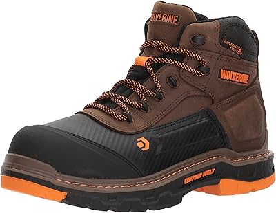 Wolverine Overpass 6 for men's work boot "made of water -repellent and water -repellent composite material.. DIAYTAR NIGERIA: Where every shopping need is fulfilled with affordable prices and nationwide shipping.
