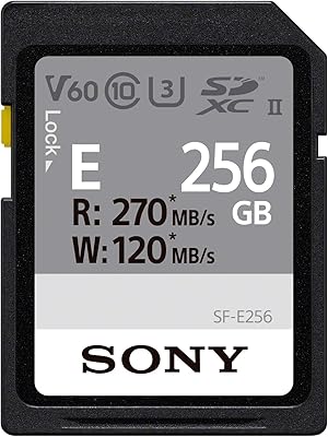 SONY SONY SONY CARD SDXC UHS-II 256 GB, V60, CL10, U3, MAX R270MB/S, W120MB/S (SF-E256/T1), black, small.. Browse, shop, and receive — DIAYTAR Nigeria keeps it simple.