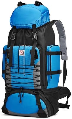 Ultrali Ultra-Flexion 90L mountaineering bag, foldable hiking backpack, breathing for outdoor sports trips, climbing and camping, blue.. Explore the biggest product variety online — only at DIAYTAR Nigeria.