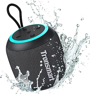 Tronsmart T7 Mini Lager Bluetooth 15W, wireless portable speaker with LED lights and its IPX7 stereo, AUX, micro SD, TF card.. DIAYTAR NIGERIA: Your affordable gateway to thousands of products delivered within a week.
