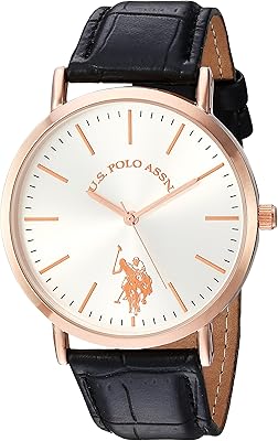 US Polo Assn. Quartz watch for women, analog display and USC42028 leather bracelet.. Explore a world of choices with DIAYTAR NIGERIA's vast catalog and budget-friendly nationwide shipping.