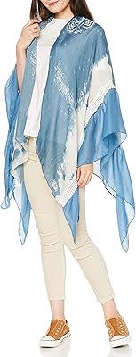Desigual kimono_sunny mood scarf for woman blue (blue moon 2051) unique.. With DIAYTAR Nigeria, you can browse through thousands of items at the best prices. Place your order today and receive it in less than a week.