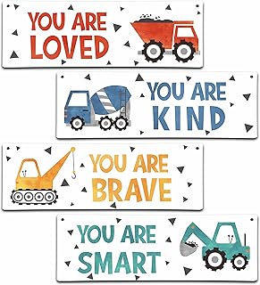 Wooden wall decor for children's bedroom 4 pieces motivation.. No more overpriced stores — DIAYTAR Nigeria brings the best to your door.