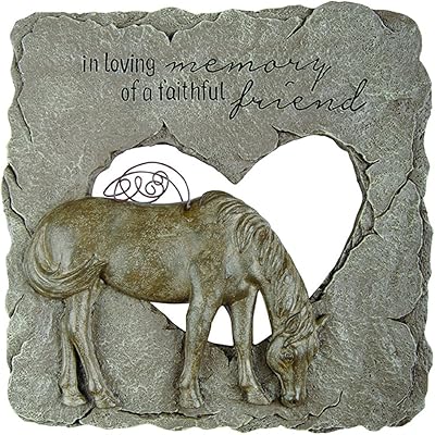 Carson Home Accents Commemorative Pierre Resin For Exterior Garden With Horse.. DIAYTAR NIGERIA connects you with what you need at prices you'll love, delivered within 8 days.