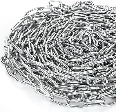 8 m stainless steel chain, 3 mm robust chain, thickened galvanized metal links for bicycle, fence gate, garage doors.. Nigeria's e-commerce leader delivers unmatched variety and value to your doorstep in just 5-8 days.