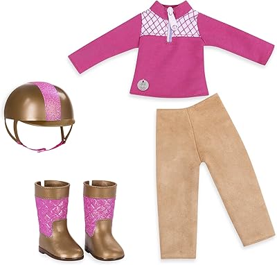 GLITTER GIRLS RIDE & SHINE DELUXE EQUESTRIAN BATTAT COSTATE - 14 inch dolls and accessories for girls aged 3 and over - children's toys.. DIAYTAR NIGERIA brings the market to your fingertips with affordable prices and prompt delivery service.