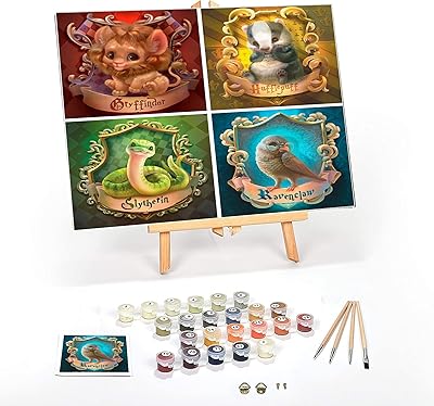 Package of 4 paintings by numbers for adult children beginners on canvas.. No hidden costs, no long delays — just DIAYTAR Nigeria convenience.
