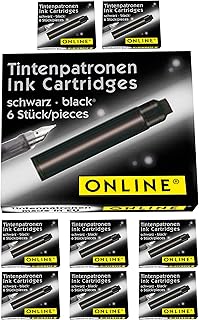 Standard online ink cartridges in economical pack, ink for universal feather pen, compatible with all standard feather pens, replacement cartridges for feather and rollerblasters, black.. Spend less, get more — that’s the DIAYTAR Nigeria promise.