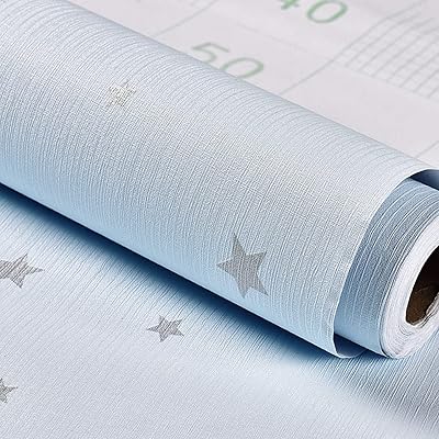 Wallpin Wall stickers Living Room Hall Wallpaper (45 x 300 cm) Blue Star Sticker Modern Decorative Motif, Decoration Children, Blue Fond.. DIAYTAR NIGERIA: Bringing the marketplace to every Nigerian with affordable prices and quick delivery.