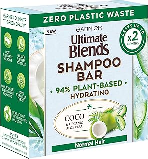 Garnier Ultimate Blends Shampoo hydrating in coconut bar and aloe vera extract for normal hair, 60 g.. DIAYTAR NIGERIA brings affordable shopping to your fingertips with reliable delivery in less than 8 days.