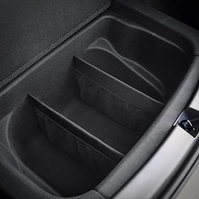 Tesla Model Y Model 3 chest organizer, chest accessories (rear) with net pocket and separators for effective storage and organization of trunk items (2) set.. Shop with confidence at DIAYTAR NIGERIA, Nigeria's premier affordable e-commerce platform.