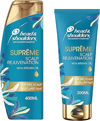 Head & Shoulders Supreme Antipellicular Shampoo with Argan Oil to revitalize the Dry scalp, 400 ml + 200 ml after-shampoo.. Your complete shopping solution, DIAYTAR NIGERIA offers extensive variety with budget-friendly delivery.