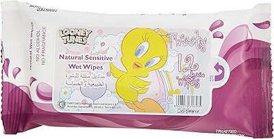 Natural Sensitive Tweety wipes, 12 sheets, (96 wipes), package of 8.. DIAYTAR NIGERIA revolutionizes online shopping with competitive prices and reliable 5-8 day delivery.