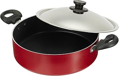 Biryani non -stick pot with pigeon lid by stovecraft, 5 liters, red and black.. Your complete shopping companion, DIAYTAR NIGERIA offers extensive selection delivered within the week.