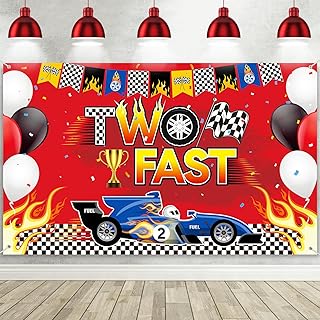 Two-speed birthday decorations, two-speed birthday decorations, racing theme party decor, second race cars, photography background, birthday party supplies for boys and children.. DIAYTAR NIGERIA: Making online shopping accessible with affordable prices and nationwide delivery service.