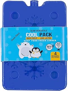 Snack Attack Ice Pack for Lunch and Ice box, BPA -free, reusable and durable, fine and light design for children, lot of 4, fun and colorful.. Get your essentials without leaving home — thanks to DIAYTAR Nigeria.