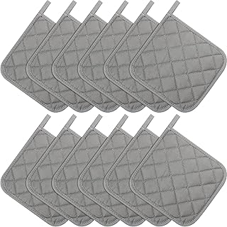Set of 12 male oven of square gray cotton washable in the machine for cooking.. Discover why millions choose DIAYTAR for affordable online shopping with delivery in just 5-8 days.