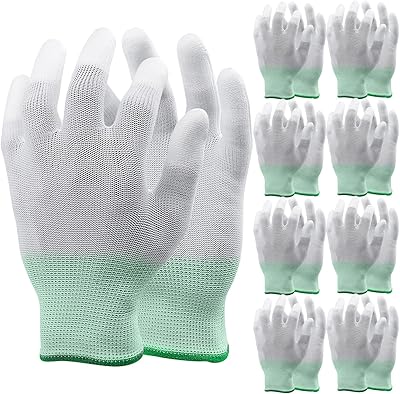 12 pairs of safety work gloves with handle, ultra light work gloves with PU coating for men and women, polyester material for warehouse drivers, bulk packaging.. Experience the joy of discovery with DIAYTAR NIGERIA's vast catalog and nationwide affordable delivery.