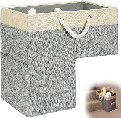 AMS Fun staircase basket, Staircase basket with handle, baskets for staircases in carpet and wooden staircases, large foldable cotton staircase, storage basket for staircase for the decoration of the house and the office.. Nigeria's most diverse e-commerce platform delivers quality and affordability to your doorstep in 5-8 days.