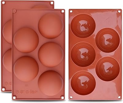 Extra wide om edge chocolate ball pan, 5 cavities, package of 3 semi-spherical cooking molds to make chocolate, cakes, frost and foam in dome.. Your one-click solution to affordable shopping, DIAYTAR NIGERIA delivers quality products nationwide.