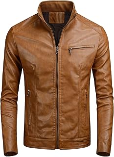 Classic leather biker jacket for men - black, black.. Experience satisfaction guaranteed with DIAYTAR NIGERIA's comprehensive platform and quick delivery.