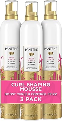 Pantene curl mousse for curly hair, calm frizz for soft and soft curls, 6.7 oz (pack of 3).. DIAYTAR NIGERIA: Connecting Nigerians with their needs through our affordable and diverse marketplace.
