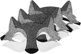 Nobesti 3 pieces wolf masks wolf masks Masks wolf masks cartoon animals wolf masks wolf masks costume costume masks festive clothing for children, gray, 7.86x4.13x0.12inch.. DIAYTAR NIGERIA: Bringing quality products to every Nigerian with affordable nationwide delivery.