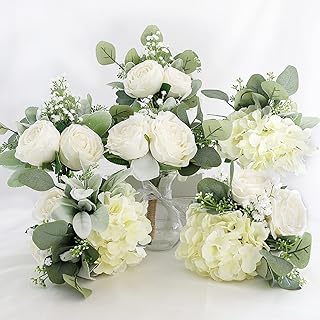 Bouquet of bridesmaids Simononia - Set of 6 bouquets of artificial flowers Boho for mini rustic wedding table centers for wedding, birthday, dining table.. Experience the ease of modern shopping with DIAYTAR NIGERIA's vast selection and quick delivery service.