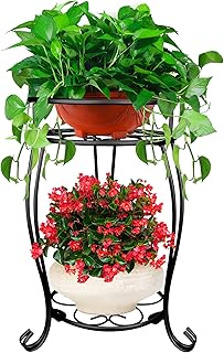 Urbazaar Support for metal flower pots, flower display, garden, terrace, house, outdoor (black C).. DIAYTAR NIGERIA makes online shopping accessible to all with budget-friendly prices and reliable delivery.