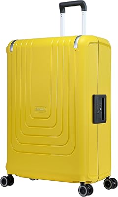 Eminent travel baggage in ultra light, thick and solid PP, with 4 double casters, TSA lock and adjustable handle, yellow, luggage recorded 28 inches.. Your digital shopping companion, DIAYTAR NIGERIA offers exceptional value with delivery in less than 8 days.