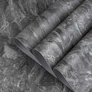 Self-adhesive wallpaper Totio with dark gray marble texture, 3D gray 3D granite granity effect vinyl paper roll, thick 12 x 78-inch thick matt paper, furniture sticker waterproof to make yourself.. DIAYTAR NIGERIA revolutionizes online shopping with competitive prices and reliable 5-8 day delivery.