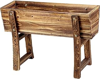 Wooden planter with barrel support, rustic bucket, flower pots, gardening boxes, container with drainage holes for outdoor plantation, 90 cm brown garden.. Don’t wait weeks for international shipping. DIAYTAR Nigeria offers local delivery within 5 to 8 days, so you get your items when you actually need them.