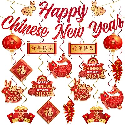 The decorations of the Chinese New Year 2023 include a sequined banner of the Chinese New Year, swirls suspended for the Lunar New Year and Spring, New Year's party supplies in the shape of a rabbit.. Shop the future with DIAYTAR NIGERIA - thousands of products, unbeatable prices, delivery within a week.